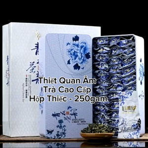 HỘP TRÀ TRUYỀN THỐNG THƠM NGON TRÀ THIẾT QUAN ÂM LOẠI 1 - HỘP THIẾC 250g MUA 02 HỘP TẶNG TÚI XÁCH