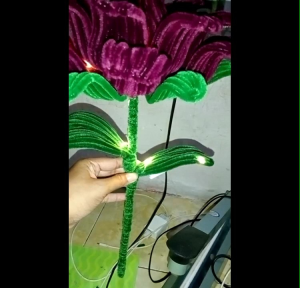 Bunga Mawar Jumbo Kawat Bulu Termurah