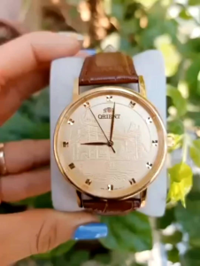 Đồng hồ nam orientt size 39mm mặt đồng xu máy pin Miyota Nhật kính sapphire chống trầy dây da bò bảo hành máy và pin chống nước đầy đủ