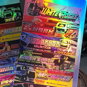 15 PC STIKER BUS BASURI HOLPGRAM ORIGINAL/15 PC STIKER BUS BASURI ORIGINAL