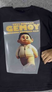 Kaos Prabowo Gemoy 2024 Bersama Gemoy Indonesia Maju Baju Prabowo Gemoy Bahan Premium