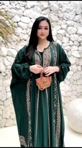 Gamis Kaftan Namira Jumbo Rayon Premium Busui Wanita Kekinian