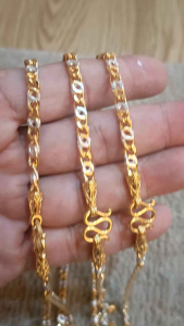 สร้อยคอ 2 กษัตริย์ งานมาใหม่สวยเงางามวิบวับเล่นแสงเล่นไฟ งานคุณภาพแต่ราคาสบายกระเป๋า งานใส่ได้นานสวยเหมือนแท้ มีตะของแถม1ชิ้น