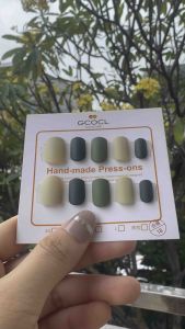 24Pcs Box Kupal KuKu Palsu Cantik/ Kuku Palsu Bervariasi Ukuran/ KuKu Polos/ Kuku Matte/ KuKu Oval/ Fake Nails Fashion
