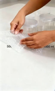 Toples Plastik 1000ml Tabung Silinder Tebal Anti Pecah | Wadah Kue & Bumbu | 1 Pack Isi 6 PCS – Food Grade