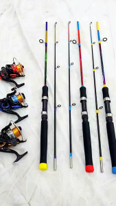 FREE SENAR DAN MATA PANCING Set Joran Spinning Fiber Solid Swan Gurame 150 + Reel Silver Chaser 1000 2000 / set joran spinning fiber solid