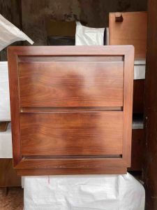 Tủ đầu giường gỗ tự nhiên-táp đầu giường gỗ cẩm 2 ngăn kéo