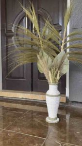 Bunga kering dekorasi satu paket dengan vas 35cm