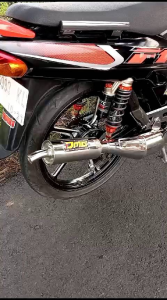 KNALPOT FIZ R STANDAR RACING FULL CROMU SUARA GARING