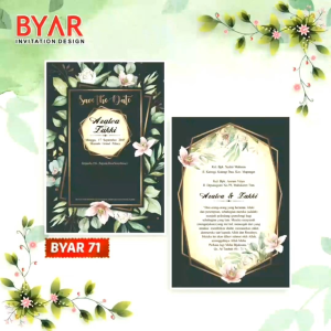 Blangko Undangan Kertas Pernikahan Harga Termurah & Gratis File Setting