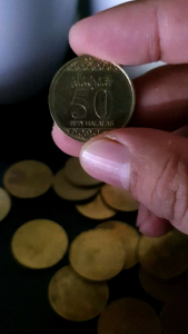 Koleksi Kuno Koin Asing Arab Saudi 50 Halalas 2016