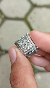 Cincin Pria Mata Full Berlian Erofa Ring Perak