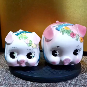 JAPAN SURPLUS CERAMIC PIGGY COIN BANK • SOLD PER PIECE