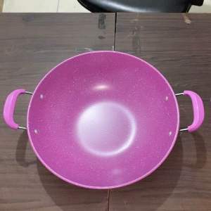 Rui Xing Kuali Marble warna wajan anti lengket penggorengan ukuran 32 & 34