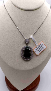 💞"A" Grade Exquisite Stylish Burmese Spicy Green Jadeite S925 Stirling Silver Zirconia Diamonds Decor Burmese Jade Pendant  💞 100% brand new "A" grade Burmese jade pendant S925 sterling silver framed spicy oil green colour Jadeite high quality zirconia