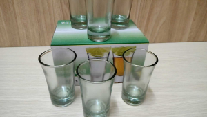 Gelas jamu Sloki / shot glasses Zammia isi 6 gelas