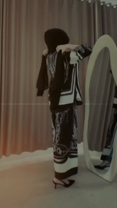 One Set Wanita Lengan 7/8 Terbaru Baju Dewasa Rayon Motif