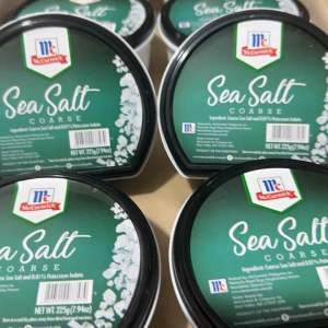 McCormick Sea Salt Coarse 225g - coarse sea salt with 0.6% potassium iodide - ideal for cooking and seasoning
