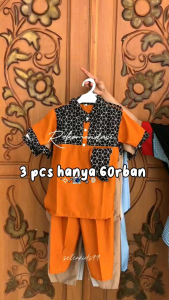PAKET 3 SET KOKO ANAK USIA 1-10TAHUN VARIASI DADA BATIK