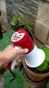 Toa speaker buat jualan keliling MARKETPEAK MP-19 toa Mega phone pengeras suara bisa rekam suara ada sirine dab bisa putar musik mp3