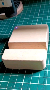 Wooden Phone Stand Personalized Phone Holder - Laser Engraved - lilgiftsshoppe