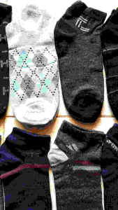 12 Pasang Kaos Kaki Pendek Mata Kaki Motif Sport Cowok Cewek Grosir Lusinan