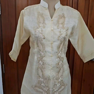 Modern Filipiniana Ladies Barong Dress: BD 02 Traditional Wear