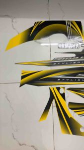 Bộ tem yamaha Sirius màu vàng đen 2012 hàng nhập Thái Lan chất lượng cao dành riêng cho dòng xe này tem in lụa màu sắc cực đẹp và bềngiá bán cực tốt bán lẻ như bán sỉ