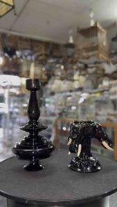 หัวสามเศียร ไม้ขาวดำ Jๅแท้