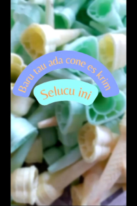 Cone Es Krim Love (40 pcs): Untuk Pesta dan Acara