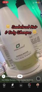 Living Jungle Prosperity & Joy Gift Set: Sandalwood Hair & Body Shampoo Renewal Hair Oil Glow Mist and Free Essential Oil.