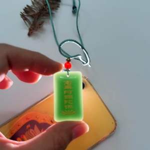 Dây chuyền đá xanh khắc Nam mô a di đà phật