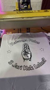 Kaos Katanya Polos 3 Jari Kok Lolos Bukan Maen Ub cloth