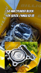 Billion Cylinder Block 58mm for Aerox and Nmax v2 v3