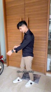 Celana Chino Panjang Slimfit Pria: Twill Tebal & Premium