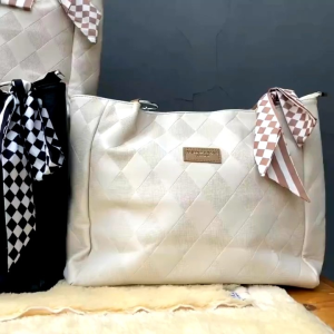 Tas Tote Wanita Import Kulit Pu Ada Resleting Tas Bahu Cewek 233414 3341