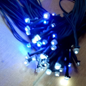 LED seribu bintang 12 vold DC mix putih dn biru pnjang 20mter isi 30 LED