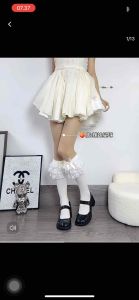 Feelme KK-362 Kaos Kaki Renda Pita Ribbon Stocking Polkadot