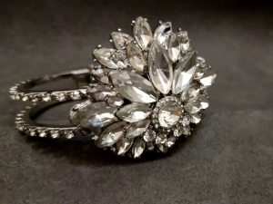 DaVee | Transparent glass Crystal Rhinestone bracelet