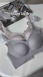 [cozylounge] Shape Up Bra | Pushup 2.5cm Fixed Bra Pads | U Uplift Strap | Curvy Shape 无钢圈聚拢内衣