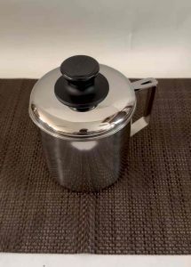 Mug oil pot tempat dispenser minyak stainless 12 cm dengan saringan 11 liter