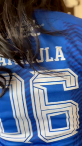 baju jersey croptop motif sepak bola bisa pakai olah raga free nama & nomor