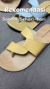 Staavia Sandal - FAIDE Sandal Jepit Wanita Anti Licin Sandal Flat Bahan Kulit Sintetis