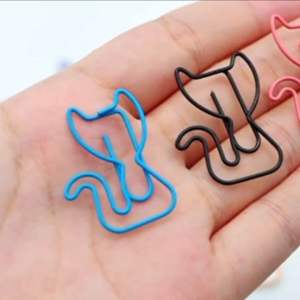 [MY STOCK] 10pcs/pack Colorful Paperclip Curly Tail Cat Shaped Paper Clip