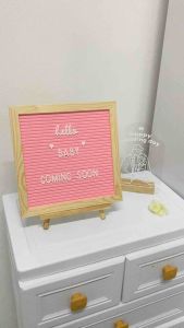 Letter board กระดานปักตัวอักษร 25ซม. (แถมตัวอักษร2เซต)