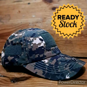 Topi Taktikal loreng army Bahan Ripstok Visor melengkung