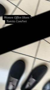 Toretto ComFeet TW3808 Office Black Memory Foam Comfort Insole Women Shoes / Kasut Hitam Selesa Wanita