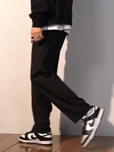 Celana Panjang Pria Loose Pants Dewasa / Remaja Korean Style Gombrang Warna Hitam Abu-abu Bahan Tebal Basic Loosepants Celana Panjang Pria Distro Loose Fit Pinggang Stretch Straight Pant Celana Panjang Jumbo Celana Panjang Polos Celana Kulot Korea Keren