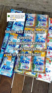 24 Sachet - Soklin liquid Cair Renceng 500 an 2 Renceng murah promo