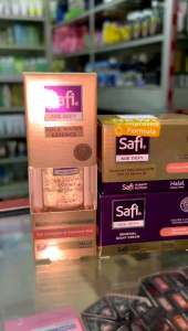 Safi Age Defy Radiant Day Emulsion SPF 37 PA+++ - Renewal Night Cream - Gold Water Essense Paket Krim Siang Malam Serum Wajah Untuk Penuaan dan Flek Hitam